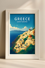 Load image into Gallery viewer, Bring the Beauty of Santorini Home – A4 Wall Art Poster