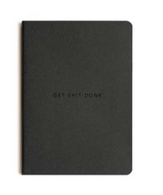 Load image into Gallery viewer, GET SHIT DONE TO-DO-LIST NOTEBOOK - Black & Navy