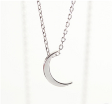 Load image into Gallery viewer, Lisa Angel - Silver Crescent Moon Necklace
