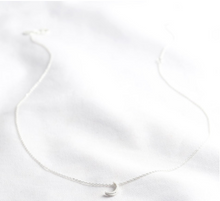 Load image into Gallery viewer, Lisa Angel - Silver Crescent Moon Necklace