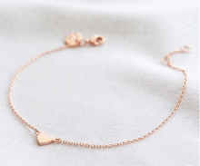 Load image into Gallery viewer, Lisa Angel- Shiny Heart Bracelet In Rose Gold