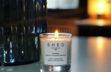 Load image into Gallery viewer, Shed Soy Candles- HOMME - BERGAMOT, PATCHOULI & CEDARWOOD