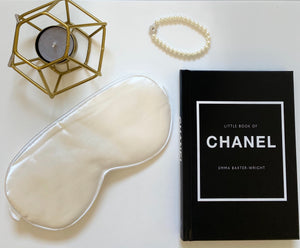 Slip Into Sleep- White Silk Sleep Mask