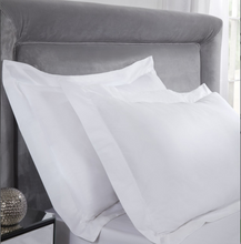 Load image into Gallery viewer, Luxor Collection – 200 Thread Count Luxury Egyptian Cotton Pillowcase (Pair) in White
