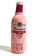 Load image into Gallery viewer, Grrrdon’s Pink Gin Bottle Plush Dog Toy
